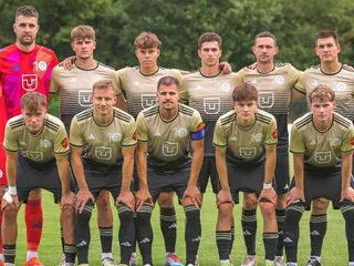 Futbalisti Slávia TU Košice.