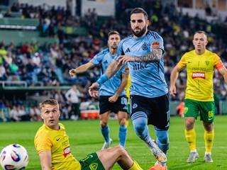 Momentka zo zápasu Žilina - ŠK Slovan Bratislava