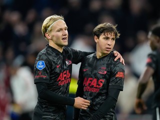 Futbalisti AZ Alkmaar.