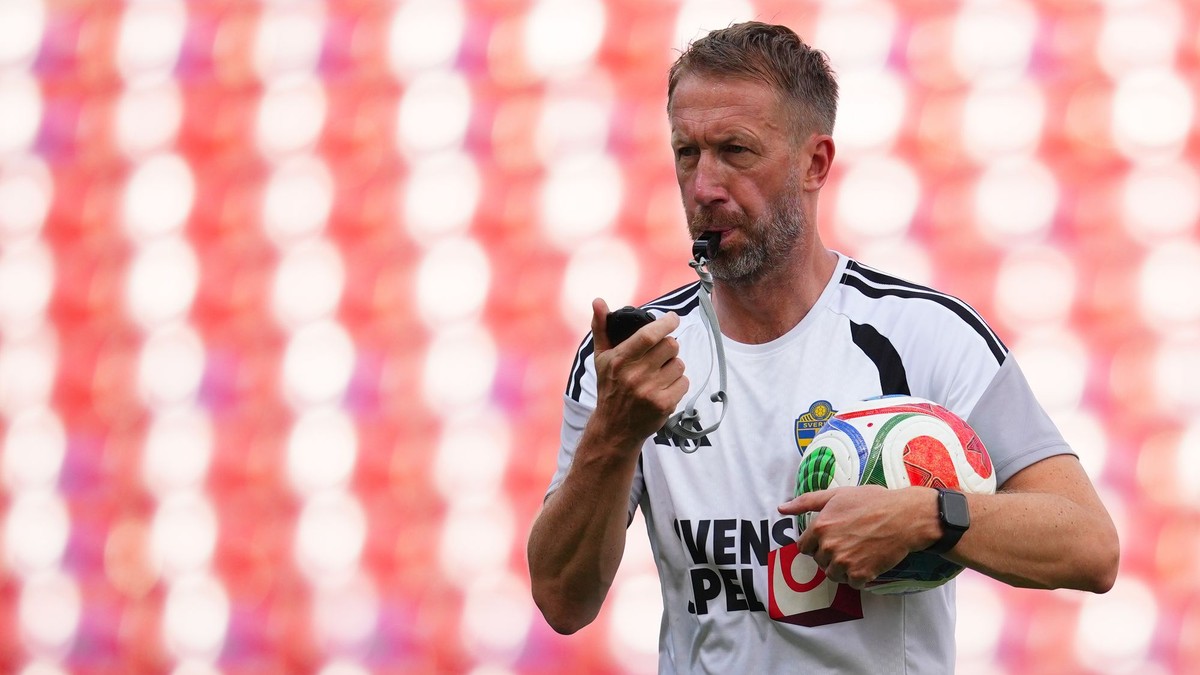 Švédsky tréner Graham Potter.