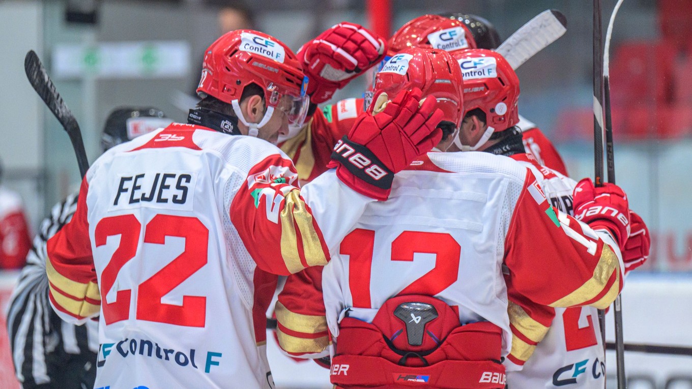 Hráči Prešova sa tešia z gólu 