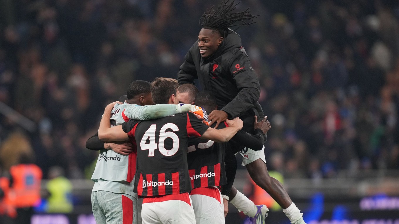 Radosť hráčov AC Miláno