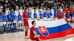 Na snímke slovenskí futsalisti.