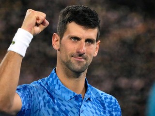 Novak Djokovič na Australian Open 2023.