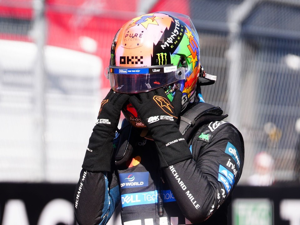 Sklamaný Lando Norris po Veľkej cene Španielska 2026.