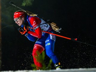 Paulína Bátovská Fialková počas šprintu v Kontiolahti 2024.