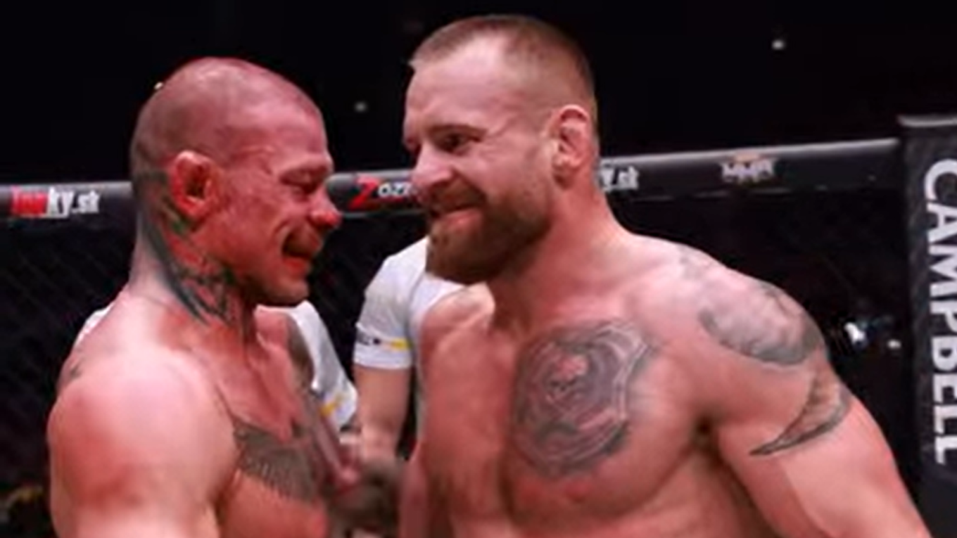 Pukač s Kinclom po zápase.