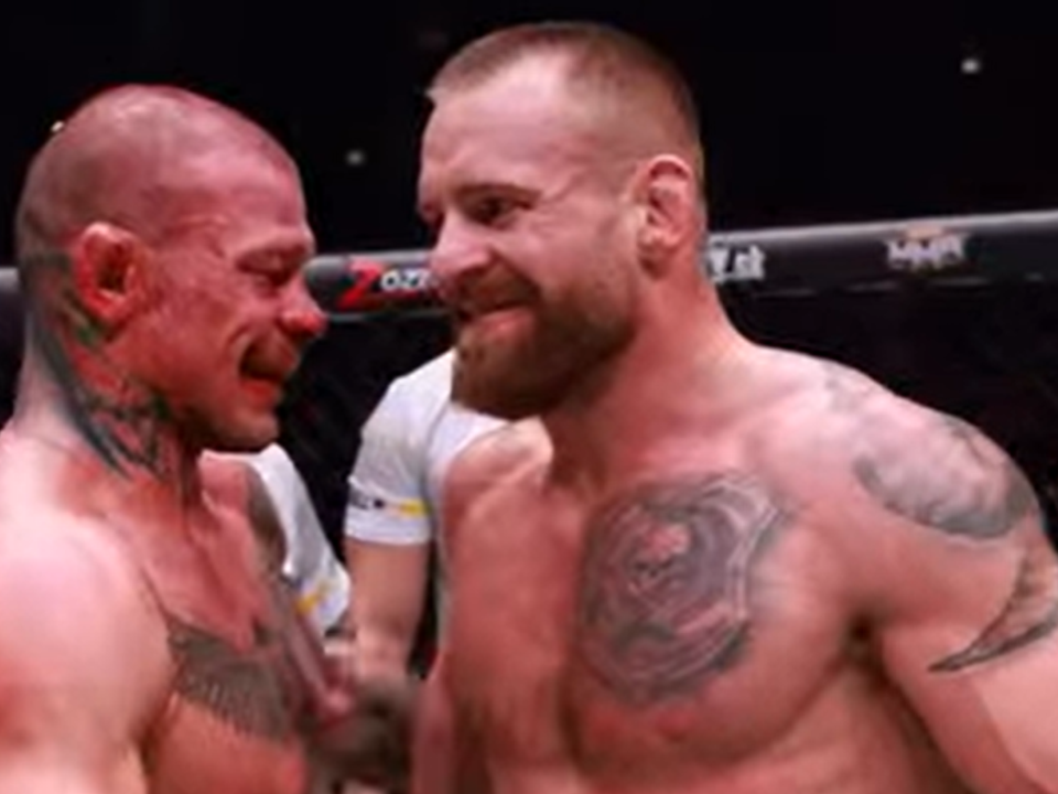 Pukač s Kinclom po zápase.