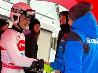 Slovenský skokan na lyžiach Hektor Kapustík. 