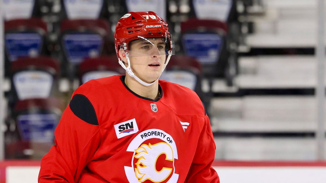 Martin Pospíšil na tréningu Calgary. 