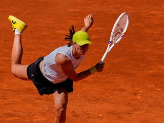 Poľská tenistka Iga Swiateková na turnaji WTA v Madride.