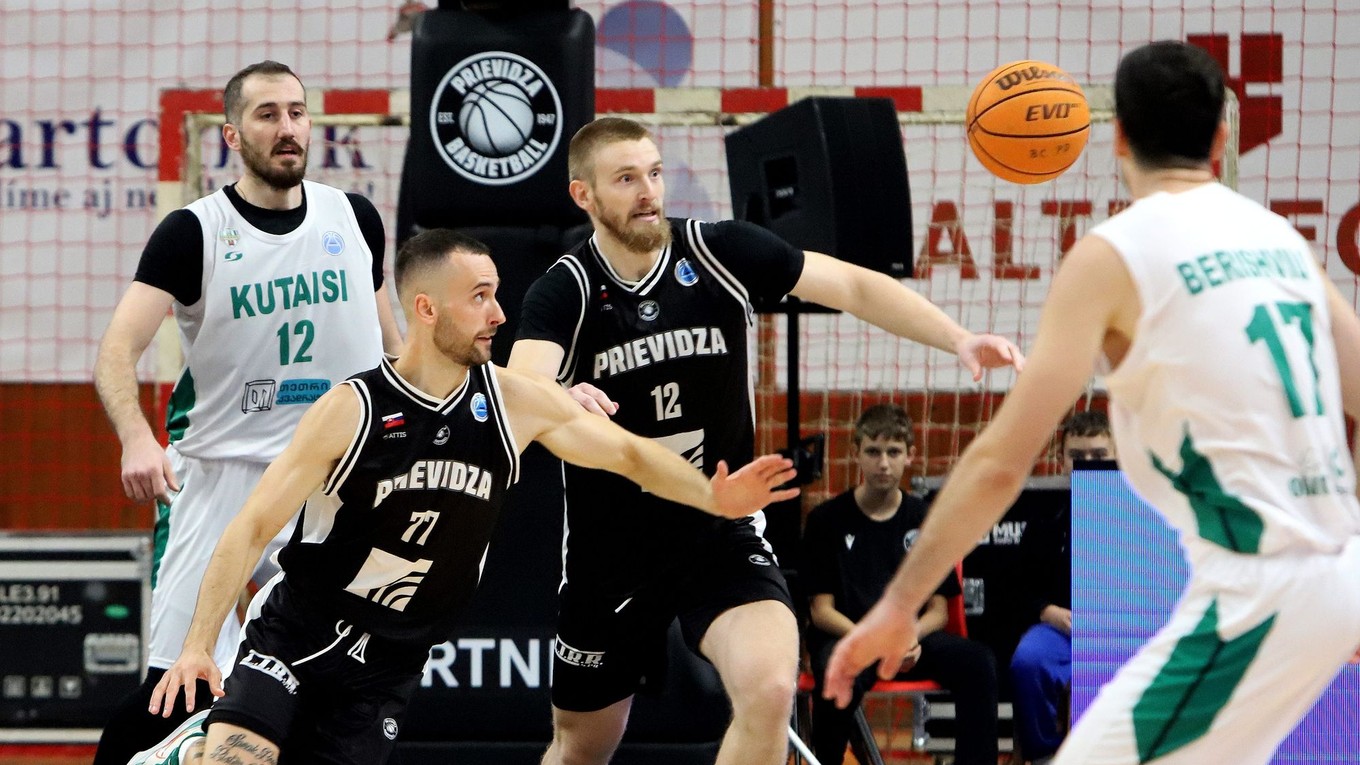 Basketbalisti Prievidze v zápase s Kutaisi