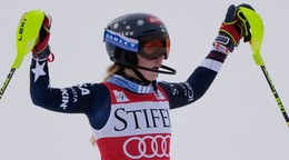Americká lyžiarka Mikaela Shiffrinová.
