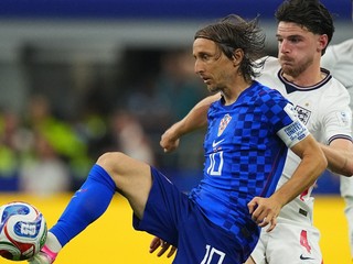 Luka Modrič v zápase proti Anglicku na MS vo futbale 2026.