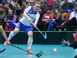 Slovenská reprezentantka vo florbale Denisa Ferenčíková. 