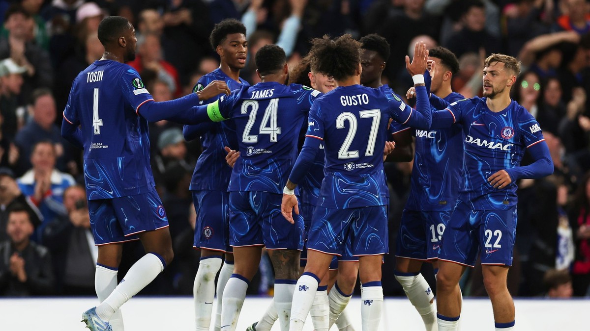 Radosť hráčov Chelsea FC. 