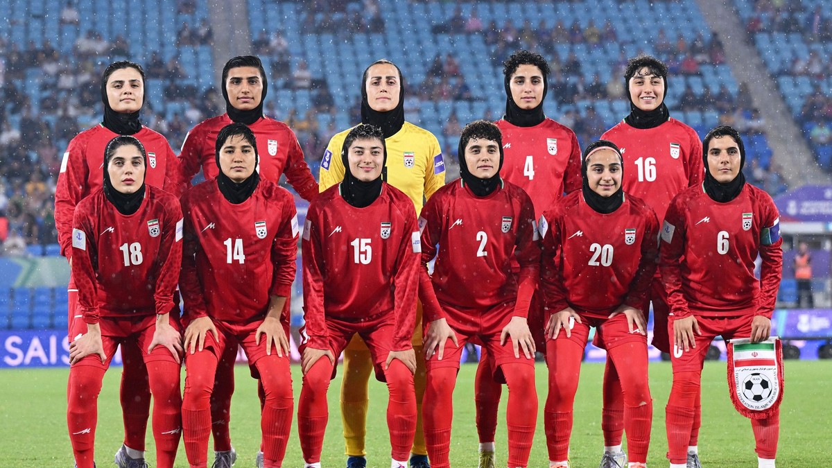 Iránske futbalistky. 