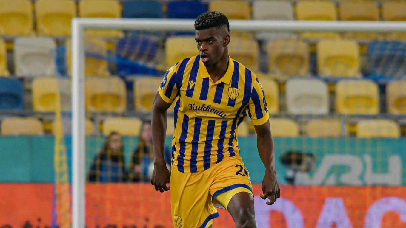 Pablo Ortiz v drese DAC Dunajská Streda. 