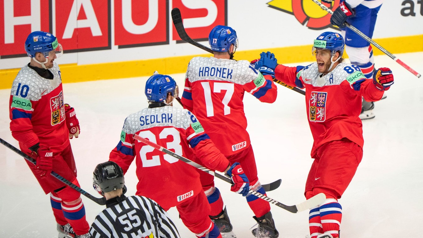 Českí hokejisti na MS v hokeji 2025.