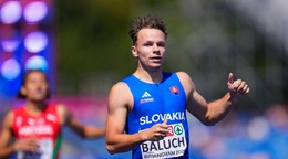 Slovenský atlét Matej Baluch počas ME v atletike 2026.