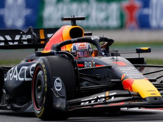 Max Verstappen na Red Bulle počas Veľkej ceny Španielska 2023.