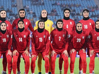 Iránske futbalistky. 