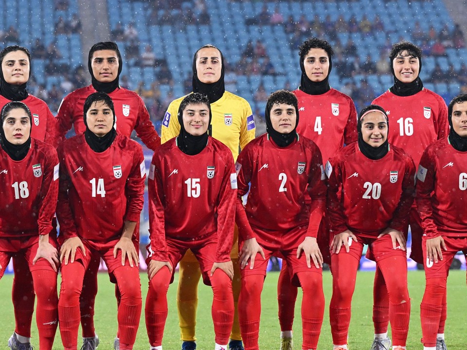 Iránske futbalistky. 