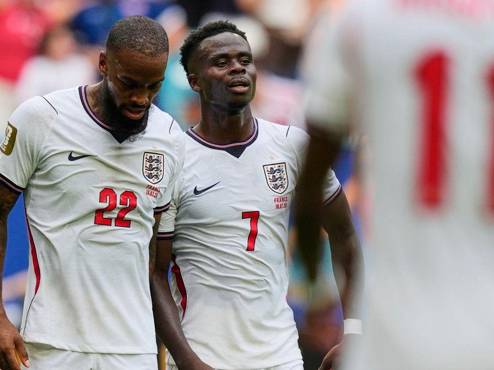 Ivan Toney a Bukayo Saka