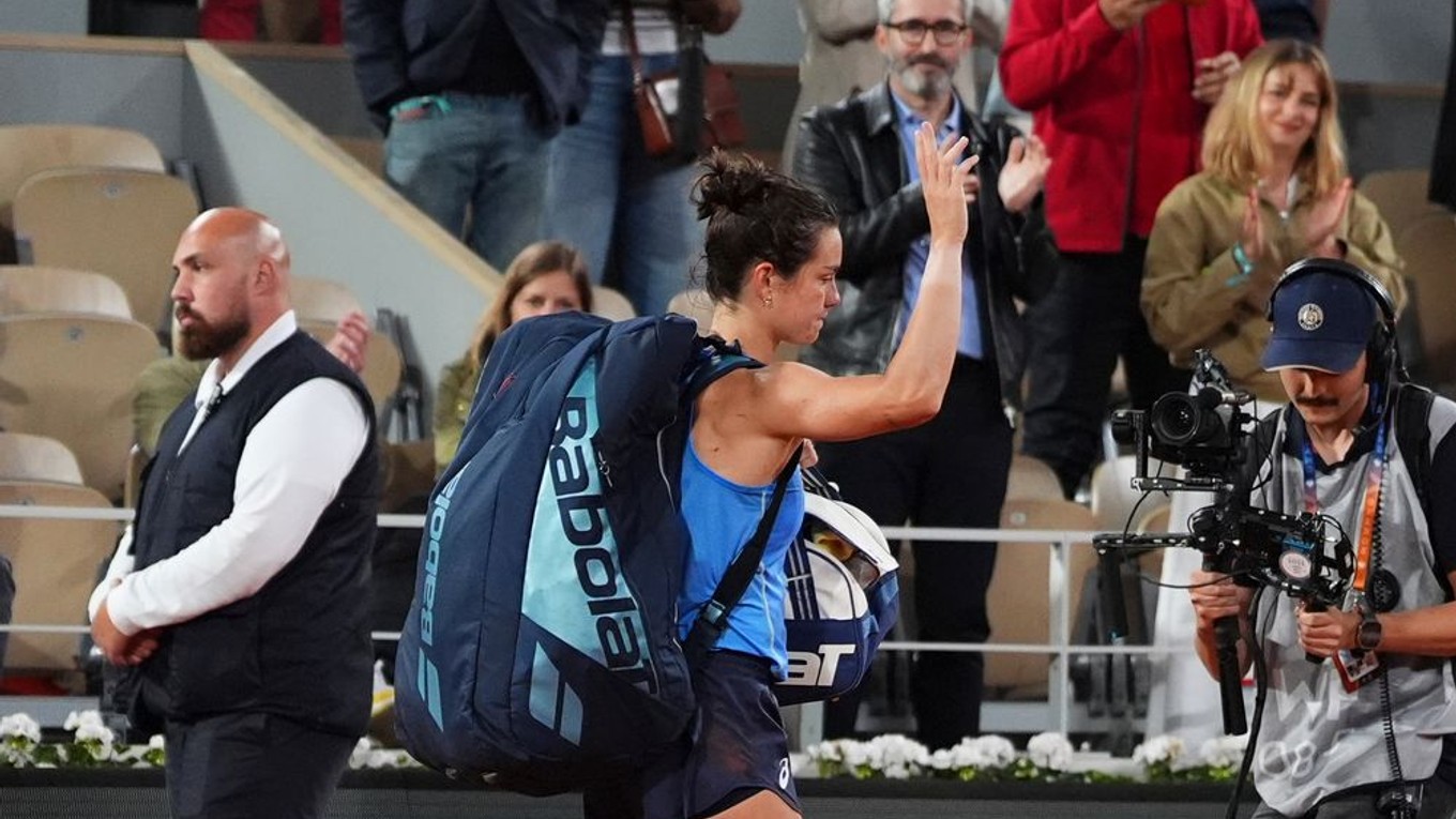 Lois Boissonová po prehre v semifinále Roland Garros 2025.