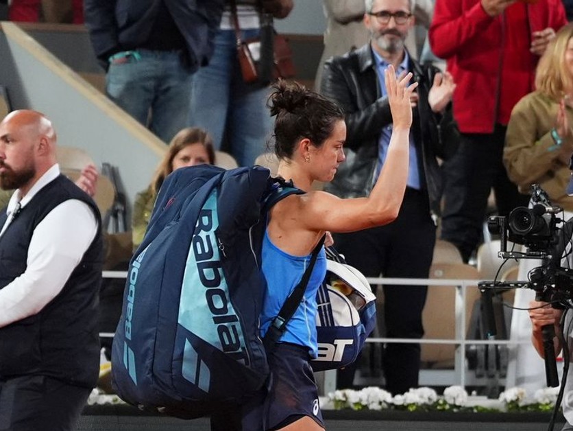 Lois Boissonová po prehre v semifinále Roland Garros 2025.