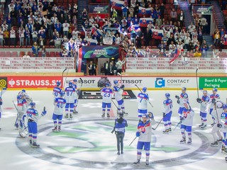 Slovenskí hokejisti na MS v hokeji 2022.