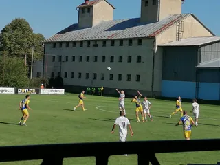 Momentka zo zápasu Jesenské - Humenné.