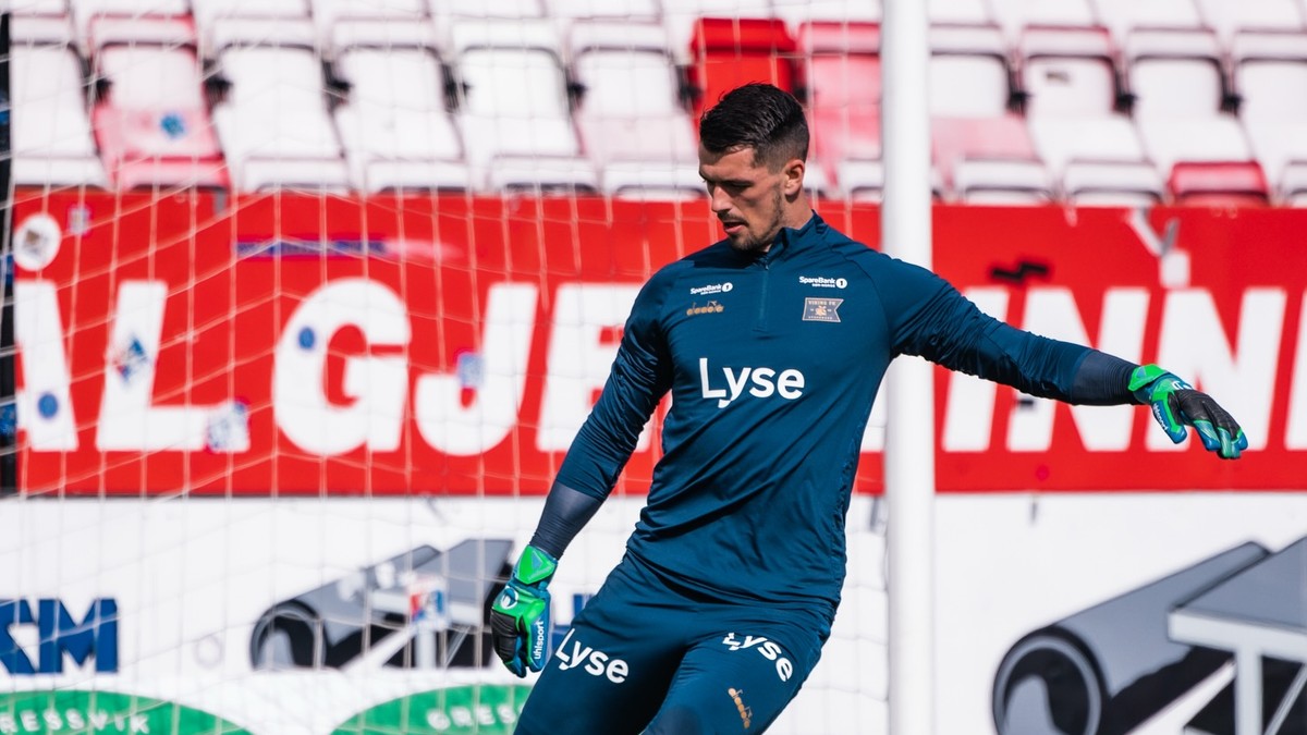 Ľubomír Belko v drese Viking FK.
