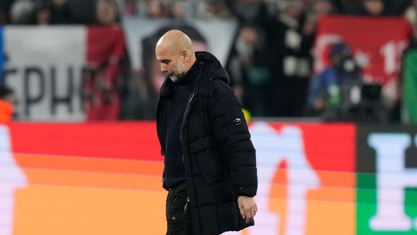 Tréner Manchestru City Pep Guardiola.