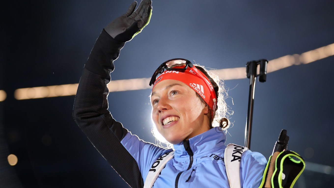 Nemecká biatlonistka Laura Dahlmeierová.