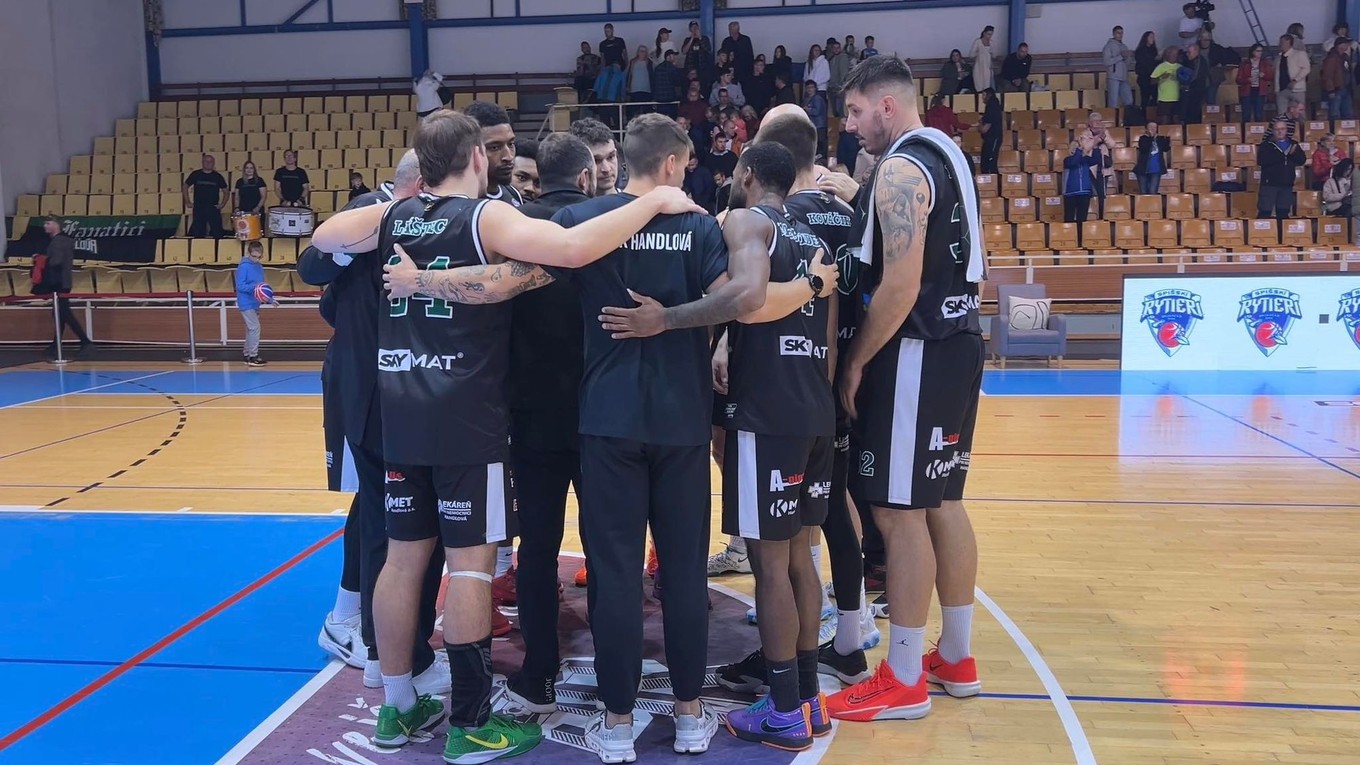 Basketbalisti MBK Baník Handlová.