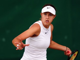 Slovenská tenistka Renáta Jamrichová počas Wimbledonu 2024.
