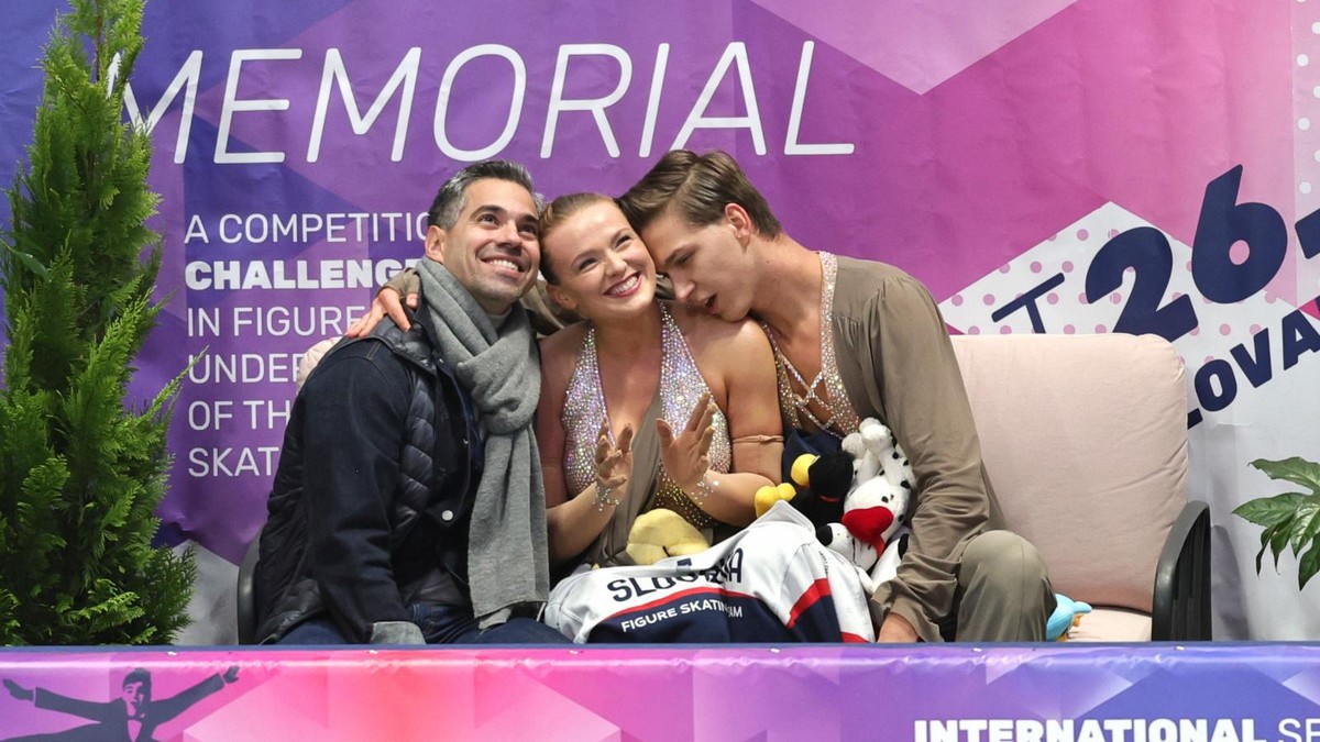 Maria Sofia Pucherová a Nikita Lysak na Memoriáli Ondreja Nepelu 2024.