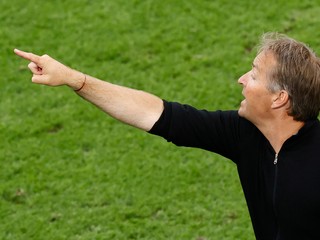 Tréner Dánska Kasper Hjulmand na ME vo futbale (EURO 2020 / 2021).