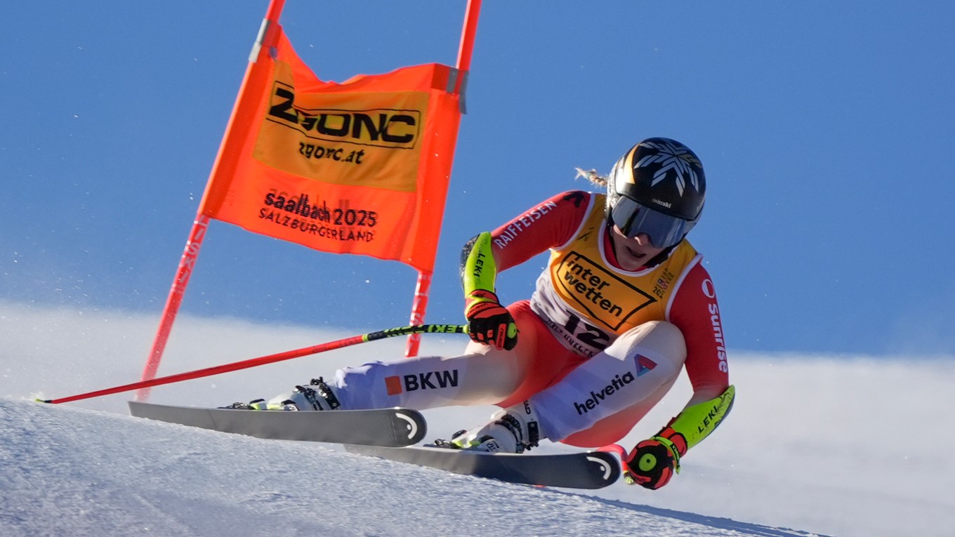 Lara Gutová-Behramiová na MS v zjazdovom lyžovaní v rakúskom stredisku Saalbach.