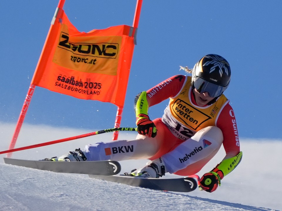 Lara Gutová-Behramiová na MS v zjazdovom lyžovaní v rakúskom stredisku Saalbach.