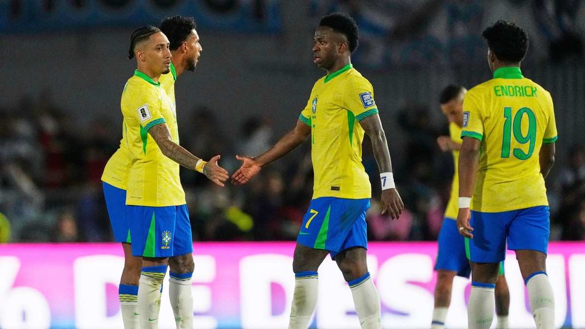 Futbalisti Brazílie po zápase s Argentínou