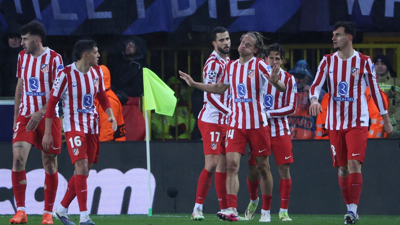 Futbalisti Atlética Madrid. 