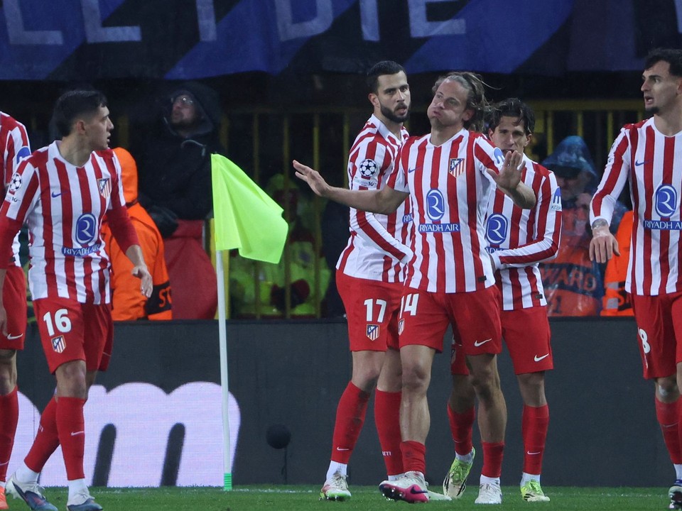 Futbalisti Atlética Madrid. 