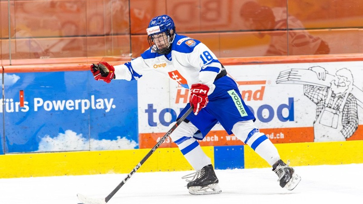 Momentka zo zápasu Slovensko - Fínsko do 18 rokov