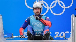 Slovenský sánkár Jozef Ninis na ZOH 2022 v Pekingu. 