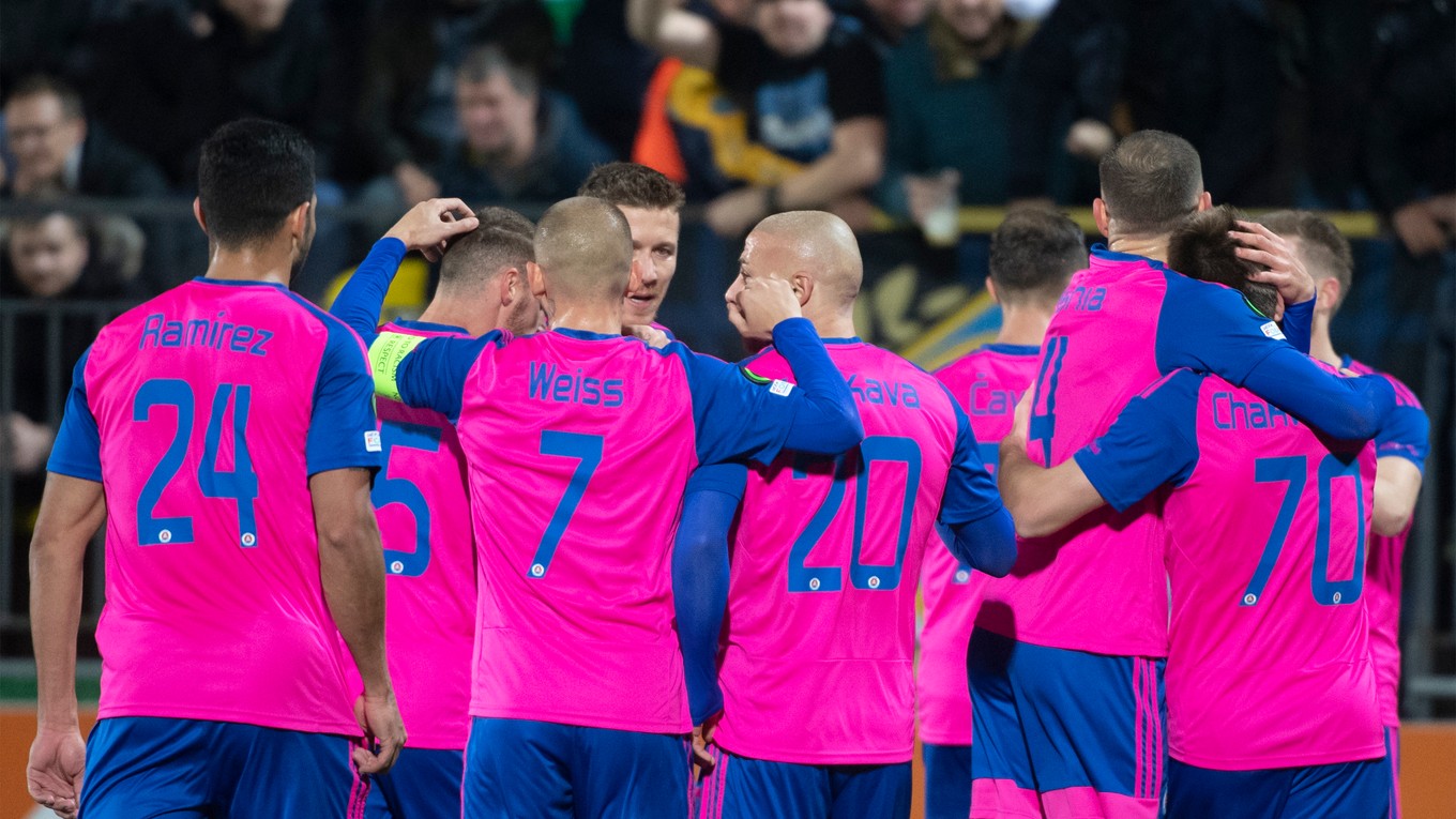 Futbalisti Slovana Bratislava.