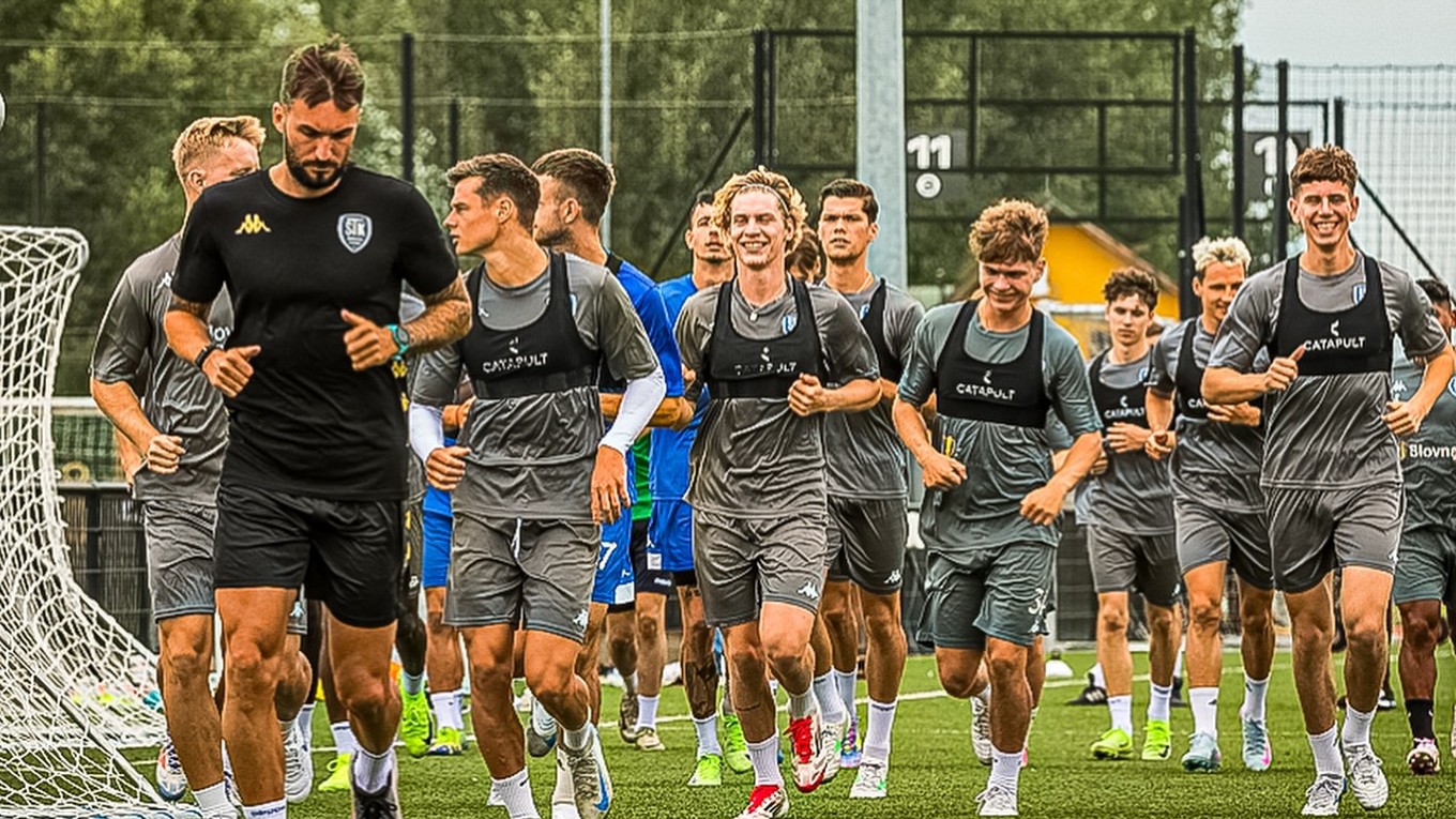 Futbalisti Šamorína počas letnej prípravy.