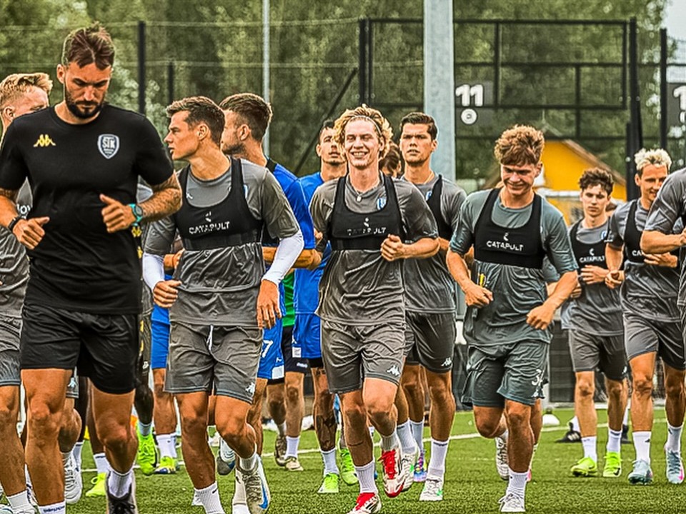 Futbalisti Šamorína počas letnej prípravy.