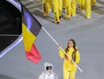Belgická vlajkonosička Hanne Desmetová na otváracom ceremoniáli ZOH 2026.